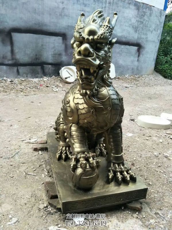 赣州校园麒麟雕塑,拉丝海洋雕塑,卡通主题 赣州校园麒麟雕塑,拉丝海洋雕塑,卡通主题